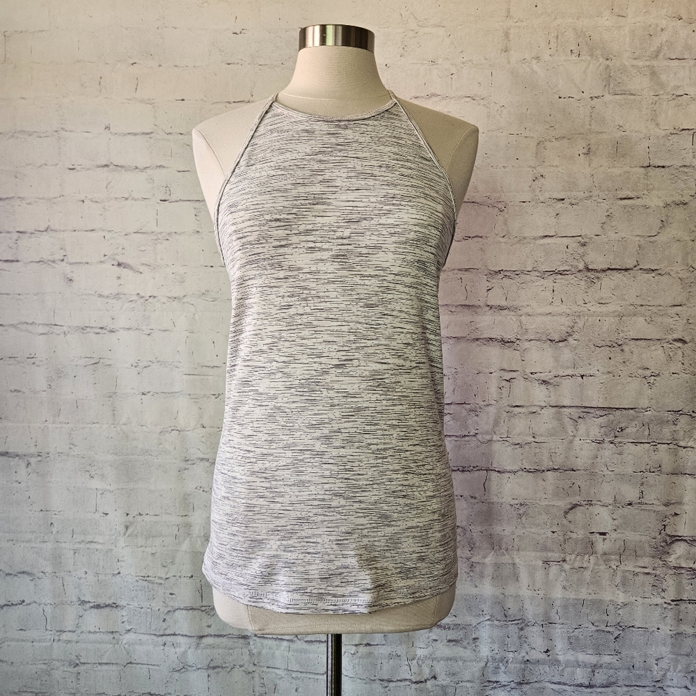 Senita Athletics Grey Spacedye Athletic Tank Medium